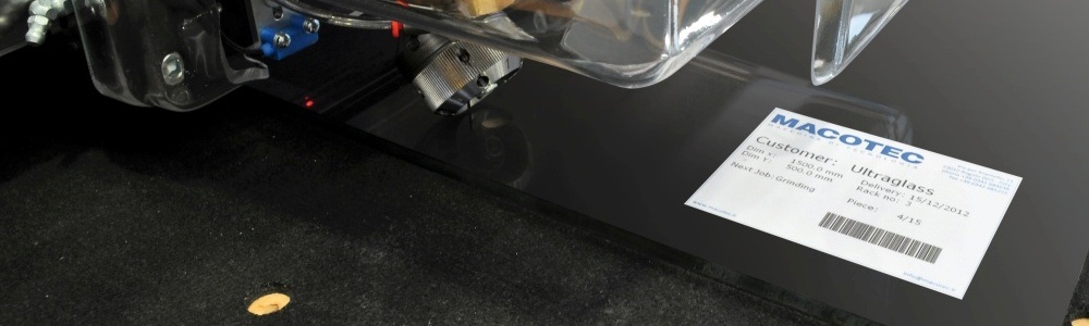 Macotec - Mac Labeling System - Identify your glass before cutting